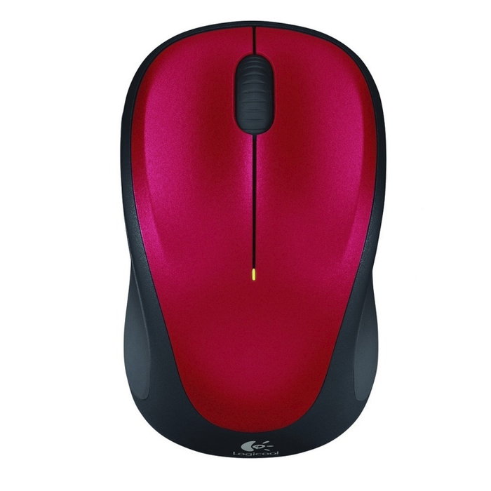 Logitech M235 Ratón Inalámbrico Rojo